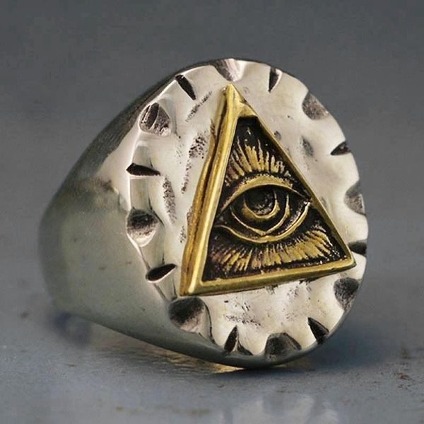men stainless steel biker ring skull gold color ason illuminati triangle masonic rings fashion punk jewelry, Silver
men stainless steel biker ring skull gold color ason illuminati triangle masonic rings fashion punk jewelry, Silver