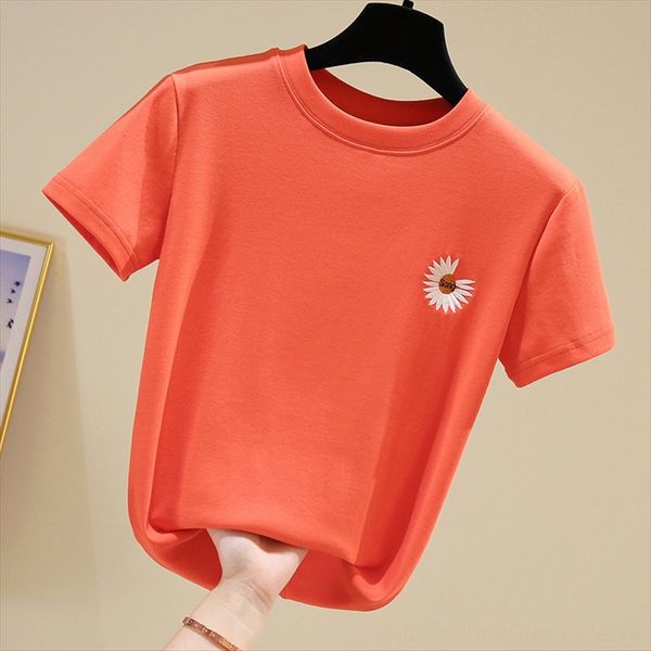 summer 2020 embroidered small chrysanthemum slim high elastic simple short-sleeved women's t-shirt summer 2020 embroidered small chrysa, White
summer 2020 embroidered small chrysanthemum slim high elastic simple short-sleeved women's t-shirt summer 2020 embroidered small chrysa, White