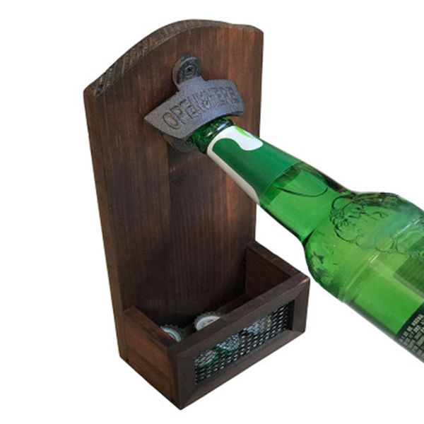 retro wall mounted bottle opener wall hanging fixed vintage wooden beer opener for bar cap opener kitchen tools cap storage
retro wall mounted bottle opener wall hanging fixed vintage wooden beer opener for bar cap opener kitchen tools cap storage