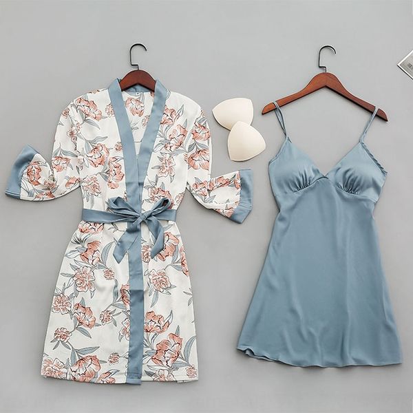 ofizs autumn home clothes sling pajamas pajamas female summer long sleeve sling ice silk two-piece suit nightdress nightgown home, Blue;red
ofizs autumn home clothes sling pajamas pajamas female summer long sleeve sling ice silk two-piece suit nightdress nightgown home, Blue;red