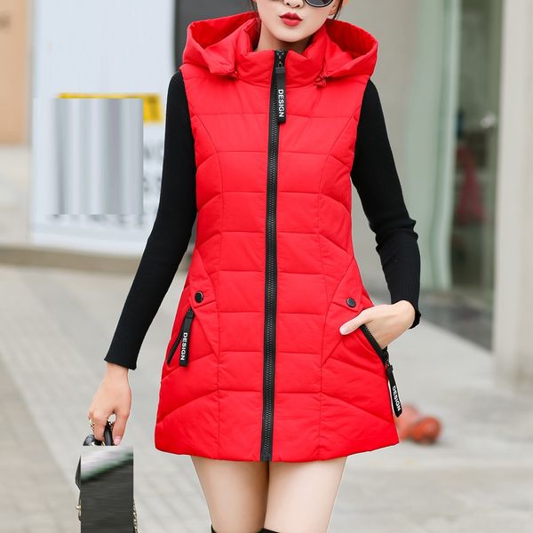 autumn winter vest coat women waistcoat female sleeveless vest jacket hooded warm long cotton pocket zipper jacket outwear #903, Black
autumn winter vest coat women waistcoat female sleeveless vest jacket hooded warm long cotton pocket zipper jacket outwear #903, Black