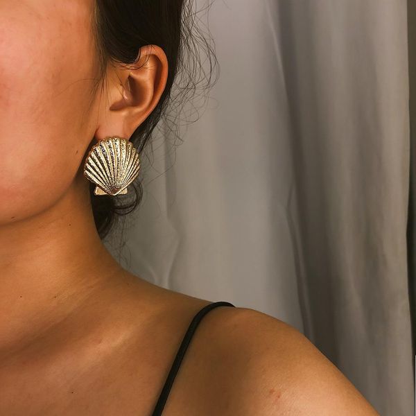 seashell shell scallop simple fashion gold color silver geometric big round earrings for women fashion big drop earrings jewelry
seashell shell scallop simple fashion gold color silver geometric big round earrings for women fashion big drop earrings jewelry