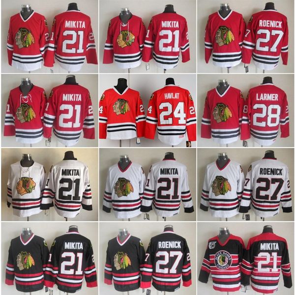chicago men 21 stan mikita home jersey hockey blackhawks vintage ccm 27 jeremy roenick 24 martin havlat 28 steve larmer home red white black, Black;red
chicago men 21 stan mikita home jersey hockey blackhawks vintage ccm 27 jeremy roenick 24 martin havlat 28 steve larmer home red white black, Black;red