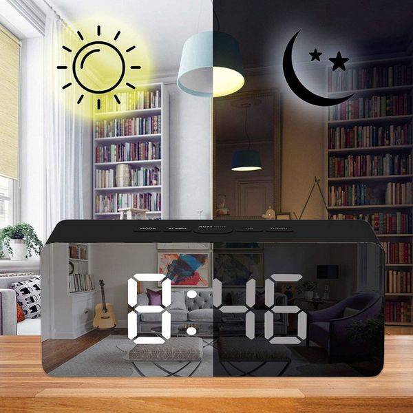alarm clock 2019creative led digital alarm clock night light display mirror lamp reloj despertador une horloge
alarm clock 2019creative led digital alarm clock night light display mirror lamp reloj despertador une horloge