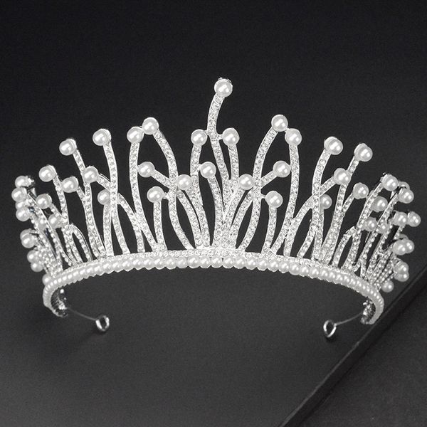 fashion new silver color wedding crown handmade bridal hair accessories lady rhinestone headdress, Golden;white
fashion new silver color wedding crown handmade bridal hair accessories lady rhinestone headdress, Golden;white