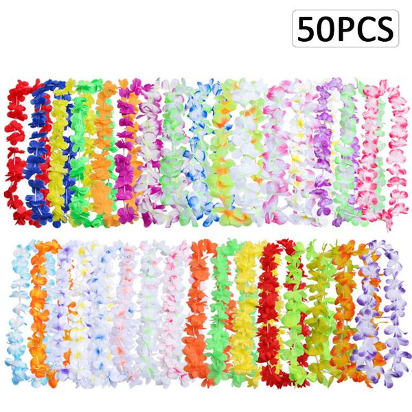 50pcs hawaiian leis garland artificial necklace hawaii flowers leis party supplies beach fun wreath diy gift decoration
50pcs hawaiian leis garland artificial necklace hawaii flowers leis party supplies beach fun wreath diy gift decoration