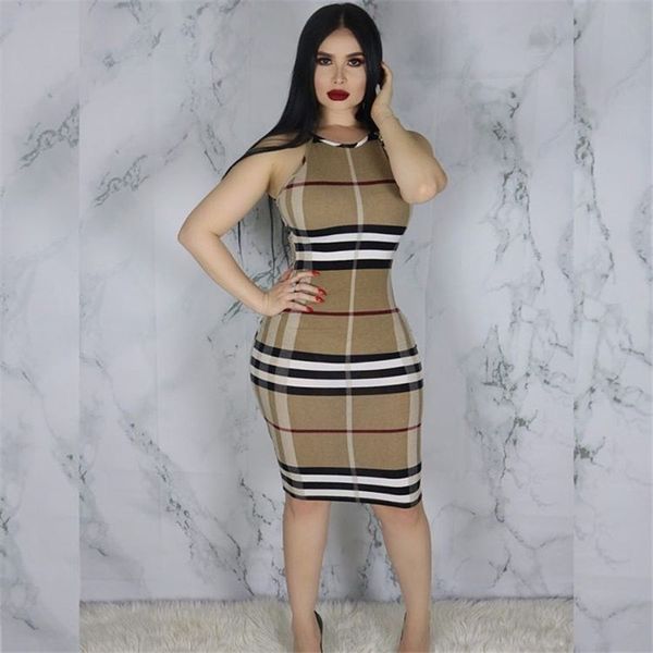 Womans Summer Dresses Bodycon Pencill Plaid Female Clothing Party Designer Plaid Sexy Tight Skirt Night Club Apparel 
Womans Summer Dresses Bodycon Pencill Plaid Female Clothing Party Designer Plaid Sexy Tight Skirt Night Club Apparel
