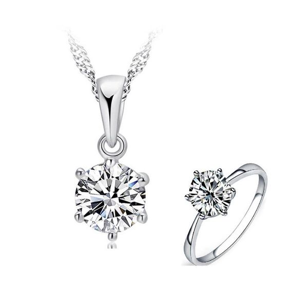 meibapj real moissanite diamond 6 claw jewelry set 925 silver ring pendant necklace 2 pieces suits wedding jewelry for women, Black
meibapj real moissanite diamond 6 claw jewelry set 925 silver ring pendant necklace 2 pieces suits wedding jewelry for women, Black
