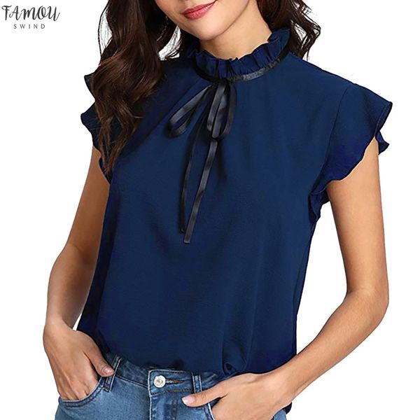 womens casual cap sleeve bow tie shirt solid chiffon blouse ladies chemise femme elegant blouses sale, White
womens casual cap sleeve bow tie shirt solid chiffon blouse ladies chemise femme elegant blouses sale, White