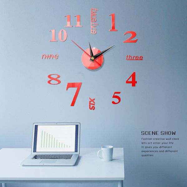 3d wall clocks diy acrylic mirror clocks stickers quartz horloge wall clock creative house clock on the home deoration new
3d wall clocks diy acrylic mirror clocks stickers quartz horloge wall clock creative house clock on the home deoration new