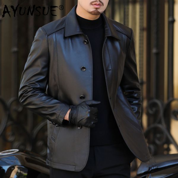 ayunsue leather jacket 2019 sheepskin genuine leather coats men spring autumn jackets cuero genuino bang18a1836 yy266, Black
ayunsue leather jacket 2019 sheepskin genuine leather coats men spring autumn jackets cuero genuino bang18a1836 yy266, Black