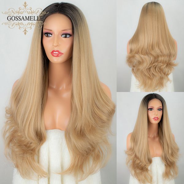 gossamelle ombre blonde pink black lace front wig long wavy synthetic wigs for women cosplay wigs high temperature fiber
gossamelle ombre blonde pink black lace front wig long wavy synthetic wigs for women cosplay wigs high temperature fiber