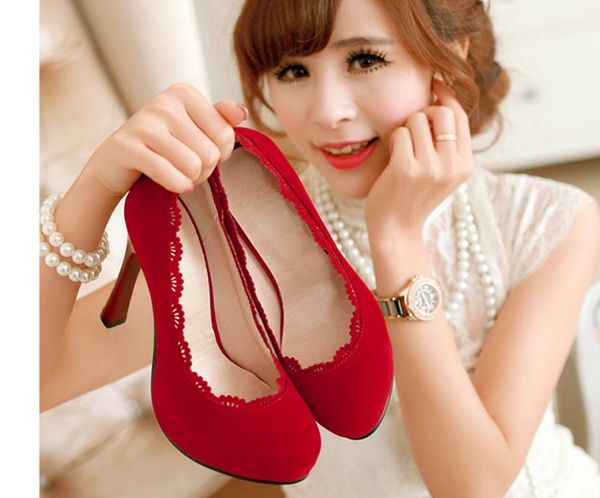 women's shoes in spring and autumn high fine heel round head waterproof table suede@2043, Black
women's shoes in spring and autumn high fine heel round head waterproof table suede@2043, Black