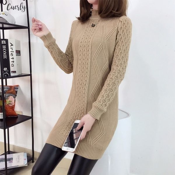 female pullover medium long 2020 new autumn winter loose plus size half high collar ladies inside set thick knit coat, White;black
female pullover medium long 2020 new autumn winter loose plus size half high collar ladies inside set thick knit coat, White;black