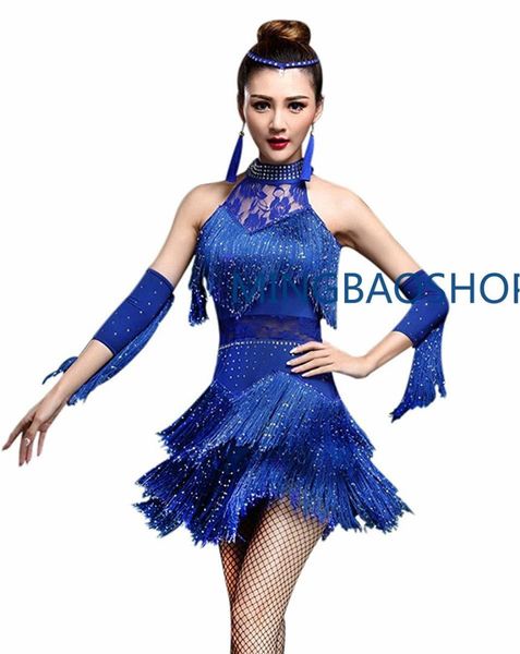 latin dance competition costumes ladies professional dresses ballroom womens salsa sequin fringe dancing clothes 2019, Black;red
latin dance competition costumes ladies professional dresses ballroom womens salsa sequin fringe dancing clothes 2019, Black;red