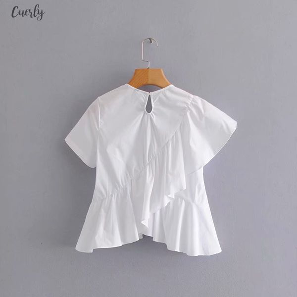 2020 women korean sweet solid color ruffles casual irregular blouse shirts women short sleeve blusas summer white crew neck ls3883
2020 women korean sweet solid color ruffles casual irregular blouse shirts women short sleeve blusas summer white crew neck ls3883