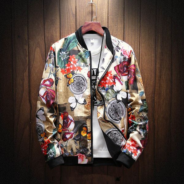 Autumn Casual Rose Flower Print Jacket Winter Men Six Trendy Styles Floral Print Hip Hop Stand Collar Jacket Coat Plus Size 5XL
Autumn Casual Rose Flower Print Jacket Winter Men Six Trendy Styles Floral Print Hip Hop Stand Collar Jacket Coat Plus Size 5XL