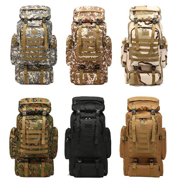 outdoor 80l large capacity backpack tactical backpack mountaineering bag camping hiking camo water-repellent
outdoor 80l large capacity backpack tactical backpack mountaineering bag camping hiking camo water-repellent