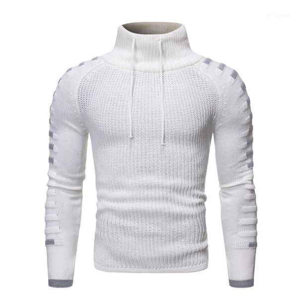 turtle neck panelled slim clothes casual long sleeves mens clothing winter mens designer knitted sweaters fashion, White;black
turtle neck panelled slim clothes casual long sleeves mens clothing winter mens designer knitted sweaters fashion, White;black