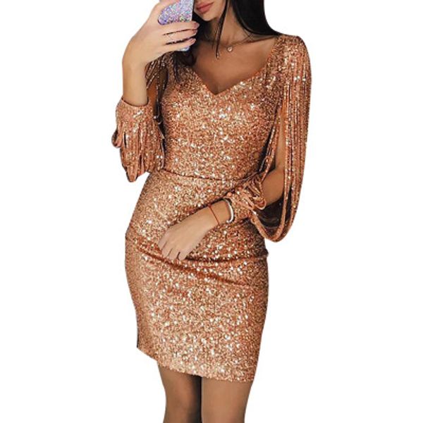 womens dresses fashion 2019 new arrival women bodycon dresses designer sleeve women spring dress with sequins size s-3xl, Black;gray
womens dresses fashion 2019 new arrival women bodycon dresses designer sleeve women spring dress with sequins size s-3xl, Black;gray