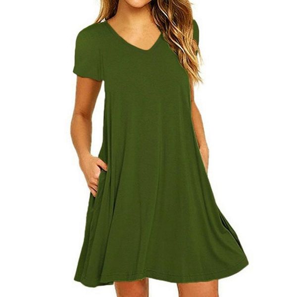6xl women summer tunics t-shirt dress casual short sleeve slim fit beach wear dress with pockets v-neck ruffles party, Blue;gray
6xl women summer tunics t-shirt dress casual short sleeve slim fit beach wear dress with pockets v-neck ruffles party, Blue;gray