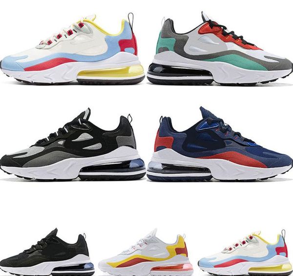 new arrival react men running shoes bauhaus optical triple black fashion mens trainers breathable sports sneakers