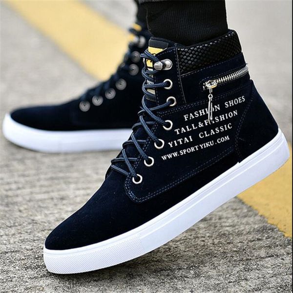 spring autumn new high-sneakers men's shoes canvas fashion casual shoes trend wild movement sportsrunning 39-46, Black
spring autumn new high-sneakers men's shoes canvas fashion casual shoes trend wild movement sportsrunning 39-46, Black