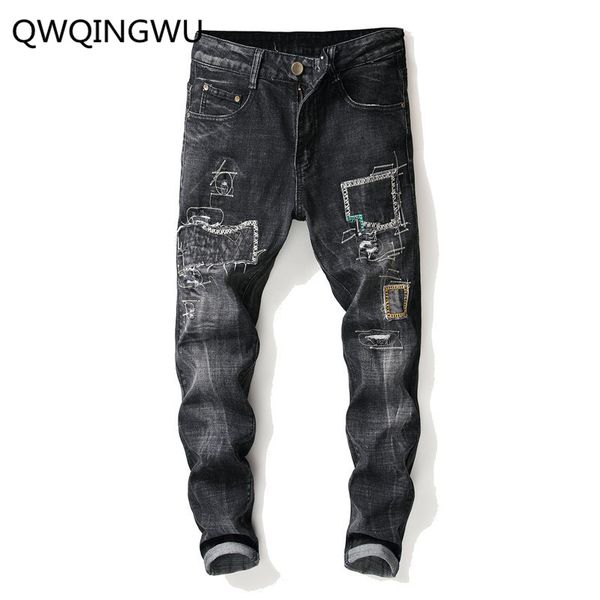men jeans stylish pencil jeans pants biker skinny slim straight frayed denim trousers new fashion skinny men clothes, Blue
men jeans stylish pencil jeans pants biker skinny slim straight frayed denim trousers new fashion skinny men clothes, Blue
