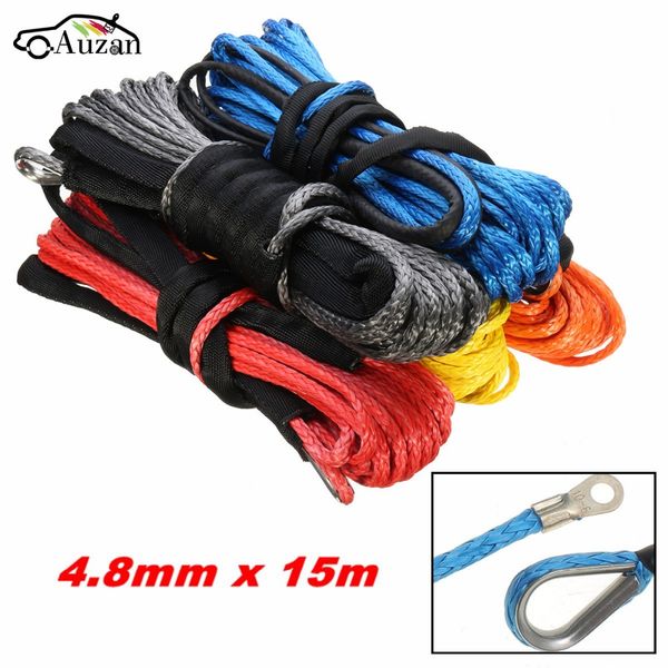 5500lbs vehicle synthetic fiber winch rope cable towing ropes tow strap tools 4.8mm x 15m
5500lbs vehicle synthetic fiber winch rope cable towing ropes tow strap tools 4.8mm x 15m