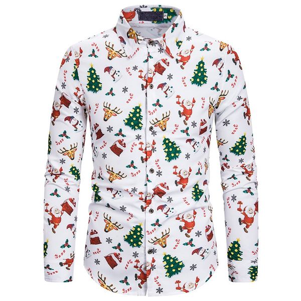 klv mens shirt fashion mens christmas printed long sleeve casual fit silm shirt blouse christmas clothes floral shirts, White;black
klv mens shirt fashion mens christmas printed long sleeve casual fit silm shirt blouse christmas clothes floral shirts, White;black