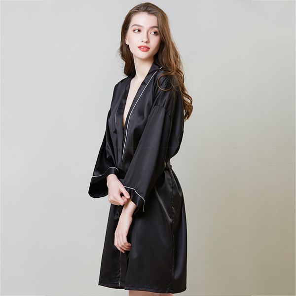 kisbini summer women silk robes sleepwear bathrobe poplin long sleeve solid nightrobe for woman ladies, Black;red
kisbini summer women silk robes sleepwear bathrobe poplin long sleeve solid nightrobe for woman ladies, Black;red
