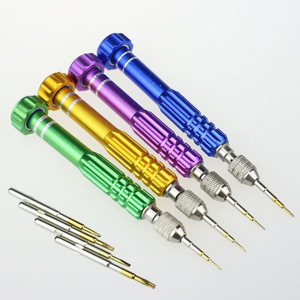 5-in-1 aluminum alloy magnetic opening screwdriver set diy mobile phone repair disassemble tool suitable for small parts repair
5-in-1 aluminum alloy magnetic opening screwdriver set diy mobile phone repair disassemble tool suitable for small parts repair