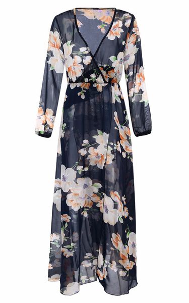 womens designer summer beach floral dress casual womens clothing maxi dress printed v neck long sleeve slit skirt irregular, Black;gray
womens designer summer beach floral dress casual womens clothing maxi dress printed v neck long sleeve slit skirt irregular, Black;gray