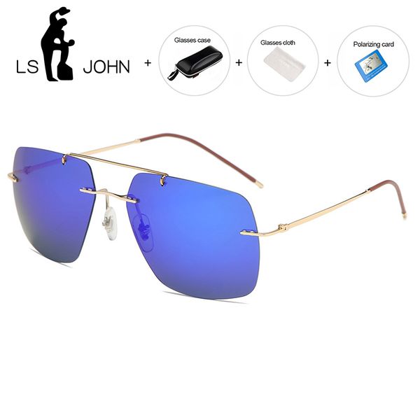 ls john titanium polarized sunglasses women brand designer ultralight rimless pchromic sun glasses for men sport driving, White;black
ls john titanium polarized sunglasses women brand designer ultralight rimless pchromic sun glasses for men sport driving, White;black