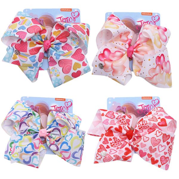 8" sweet heart hair bows for girls with clips jojo bows hair clips kids accessories handmade knot jumbo ribbon hairgrips, Slivery;white
8" sweet heart hair bows for girls with clips jojo bows hair clips kids accessories handmade knot jumbo ribbon hairgrips, Slivery;white