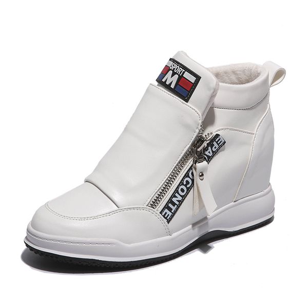 wedge women shoes winter plus velvet white pu leather platform shoes ladies fashion sneakers waterproof height increase sneaker, Black
wedge women shoes winter plus velvet white pu leather platform shoes ladies fashion sneakers waterproof height increase sneaker, Black