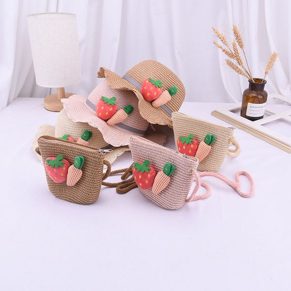 korean-style children hipster shoulder bag fashion wavy edge straw hat baby girls summer cute strawberry sun hat, Yellow
korean-style children hipster shoulder bag fashion wavy edge straw hat baby girls summer cute strawberry sun hat, Yellow