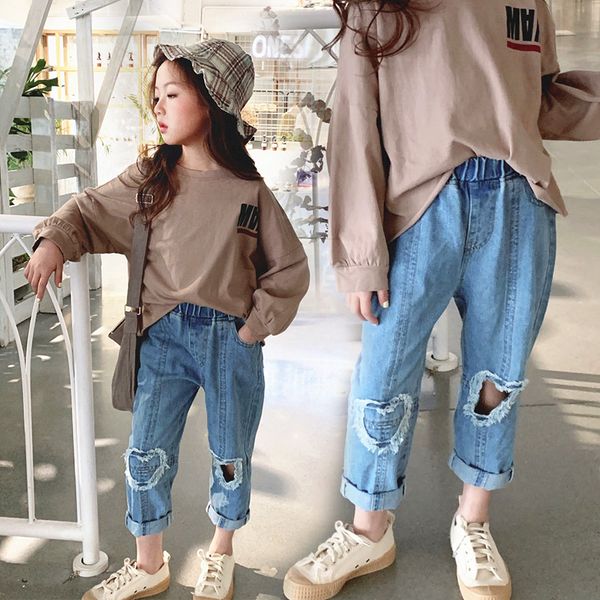girls jeans spring autumn fashion children's trouserswashing the hole and loving the hole all match pants cotton, Blue
girls jeans spring autumn fashion children's trouserswashing the hole and loving the hole all match pants cotton, Blue