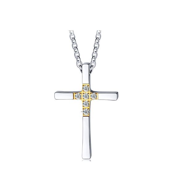 fashion women men couple love choker necklace cross pendant anniversary gift crystal stainless steel chain hip hop jewelry for women men, Silver
fashion women men couple love choker necklace cross pendant anniversary gift crystal stainless steel chain hip hop jewelry for women men, Silver