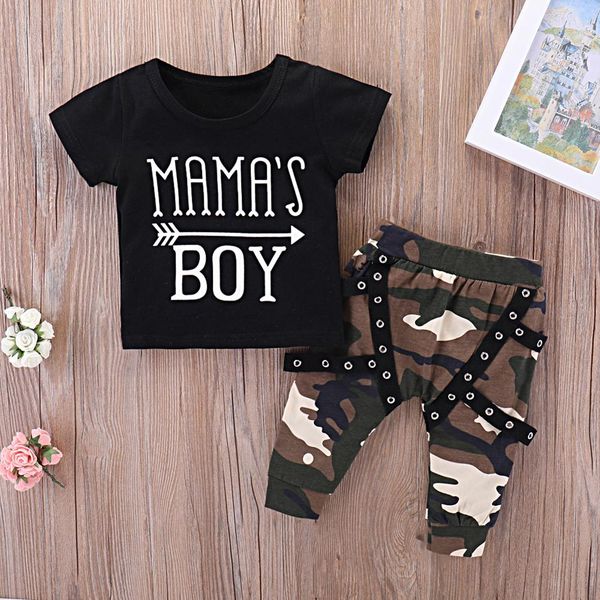 summer outfit mama's boy letters t-shirt camouflage long pants baby two-piece, White
summer outfit mama's boy letters t-shirt camouflage long pants baby two-piece, White