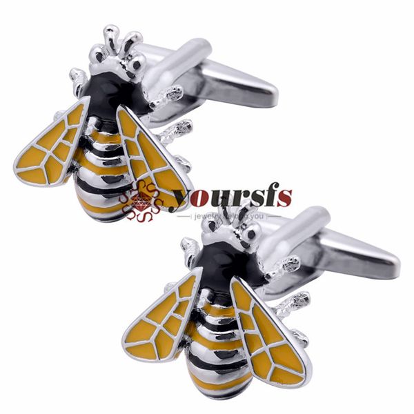 yoursfs animal cufflinks cute bee cufflinks yellow fashionable cufflinks men's women's accessories gifts mother's day gift, Silver
yoursfs animal cufflinks cute bee cufflinks yellow fashionable cufflinks men's women's accessories gifts mother's day gift, Silver