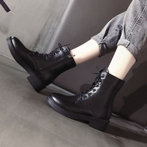 flat heel lace up shoes martins for women lolita boots bootee woman 2019 booties ladies luxury designer round toe med rock, Black
flat heel lace up shoes martins for women lolita boots bootee woman 2019 booties ladies luxury designer round toe med rock, Black