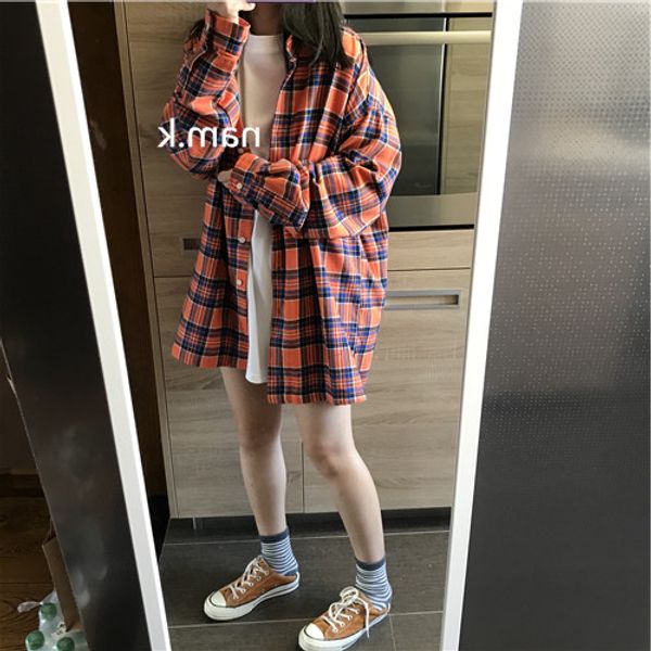 oversize fashion women shirts plaid blouse korean yellow blusas femininas elegante harajuku women blouses hip hop cc50cs, White
oversize fashion women shirts plaid blouse korean yellow blusas femininas elegante harajuku women blouses hip hop cc50cs, White