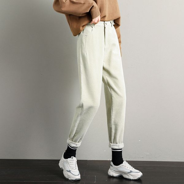 corduroy pants woman straight new style autumn and winter corduroy high waist pants loose fashionable casual woman, Black;white
corduroy pants woman straight new style autumn and winter corduroy high waist pants loose fashionable casual woman, Black;white