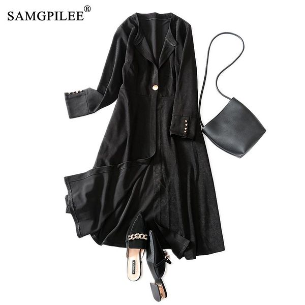 windbreaker women 2020 casual broadcloth full sleeve coat female long single button slim solid plus size trench coat for women, Tan;black
windbreaker women 2020 casual broadcloth full sleeve coat female long single button slim solid plus size trench coat for women, Tan;black