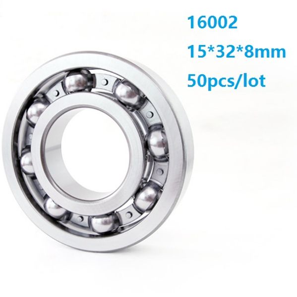 Image of 50pcs/lot 16002 open type bearing 15x32x8mm Deep Groove Ball bearing 15*32*8mm