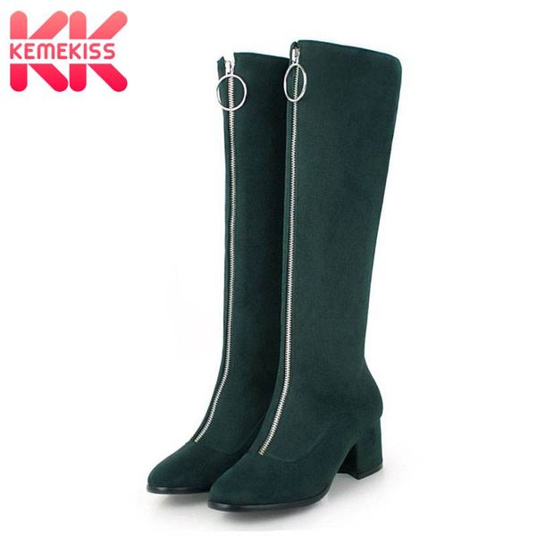kemekiss knee high boots women big size 34-45 fashion front zipper keep warm fur winter shoes women casual suede high heel boots, Black
kemekiss knee high boots women big size 34-45 fashion front zipper keep warm fur winter shoes women casual suede high heel boots, Black