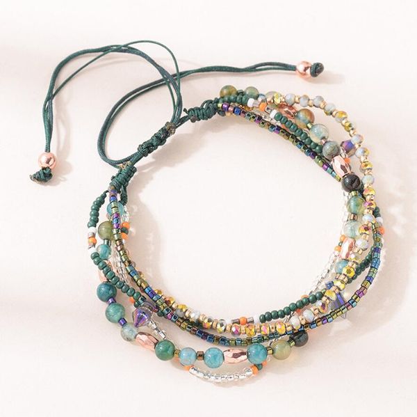 jewelry crystal beaded bracelets muiltlayer classic green color rope chain bracelets for women fashion, Black
jewelry crystal beaded bracelets muiltlayer classic green color rope chain bracelets for women fashion, Black
