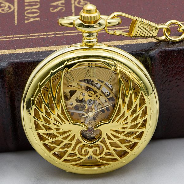 2019 new fashion golden pocket watches eagle engraved skeleton mechanical pocket watch for men women pjx1326, Slivery;golden
2019 new fashion golden pocket watches eagle engraved skeleton mechanical pocket watch for men women pjx1326, Slivery;golden