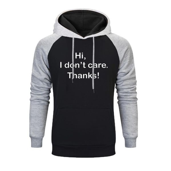 hi, i don't care thanks cool raglan hoodies men sarcasm hip hop fashion sarcastic autumn winter fleece harajuku streetwear, Black
hi, i don't care thanks cool raglan hoodies men sarcasm hip hop fashion sarcastic autumn winter fleece harajuku streetwear, Black